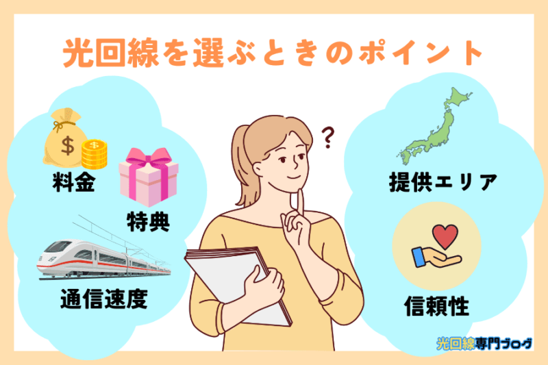 光回線を選ぶときのポイント